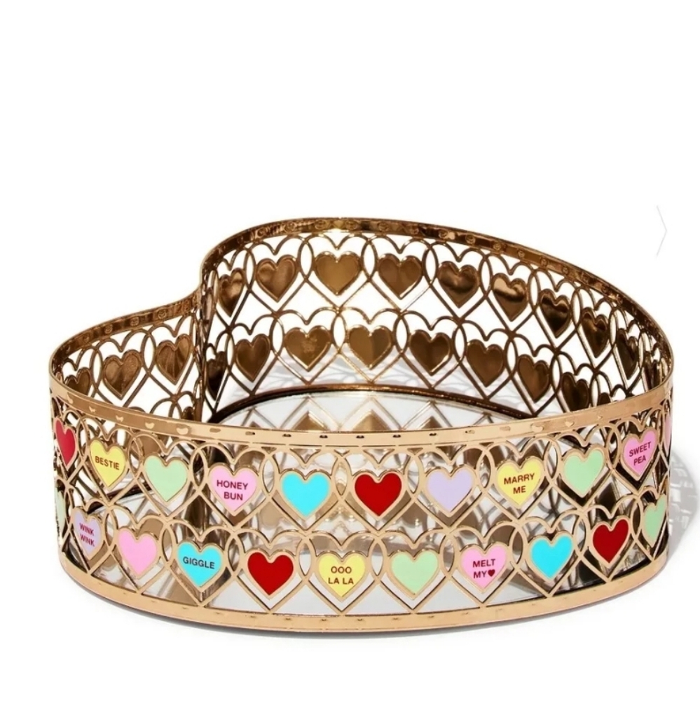 NWT Bath & Body Works Valentine's Collection Conversation Hearts Vanity Mirror